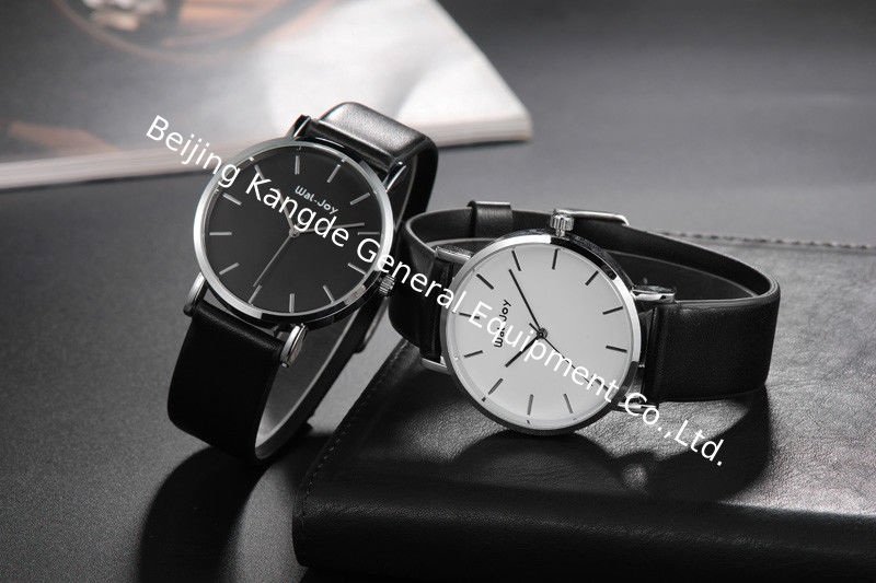 WJ-6494 Trendy Quartz Movement High Quality Men Leather Watch Wal-Joy Brand Fancy Blue And White Dial Male Wrist Watch
