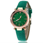 WJ-7782 Fashion Leather Wrist Hand Watch For Women Gift