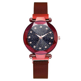 WJ-8483 China Good Quality Star Sky Fashion Smart Women Wrist Stainless Steel Magnetic Watch