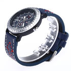 WJ-7985 New Fashion Mens Quartz Wrist Leather Strap Watch