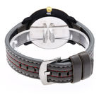 WJ-7971Men Black Quartz Wrist Leather Watch