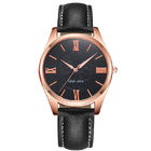 WJ-8104 Newest Style Leather Band Handwatches for Men Concise Cheap Business with Waterproof Men Watches