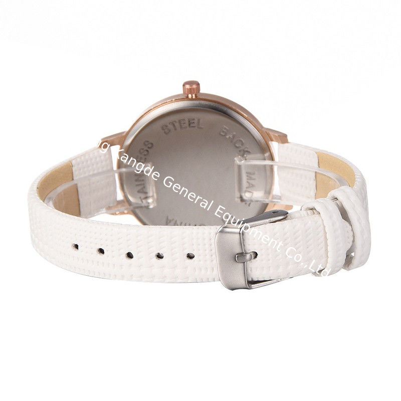 WJ-8452 Fashion Women Good Quality Gift Analog Alloy Watch Case Leather Watch