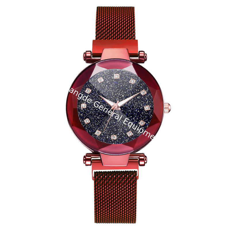 WJ-8483 China Good Quality Star Sky Fashion Smart Women Wrist Stainless Steel Magnetic Watch