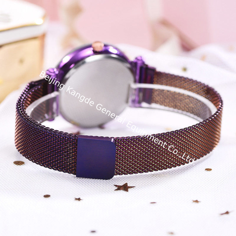 WJ-8483 China Good Quality Star Sky Fashion Smart Women Wrist Stainless Steel Magnetic Watch