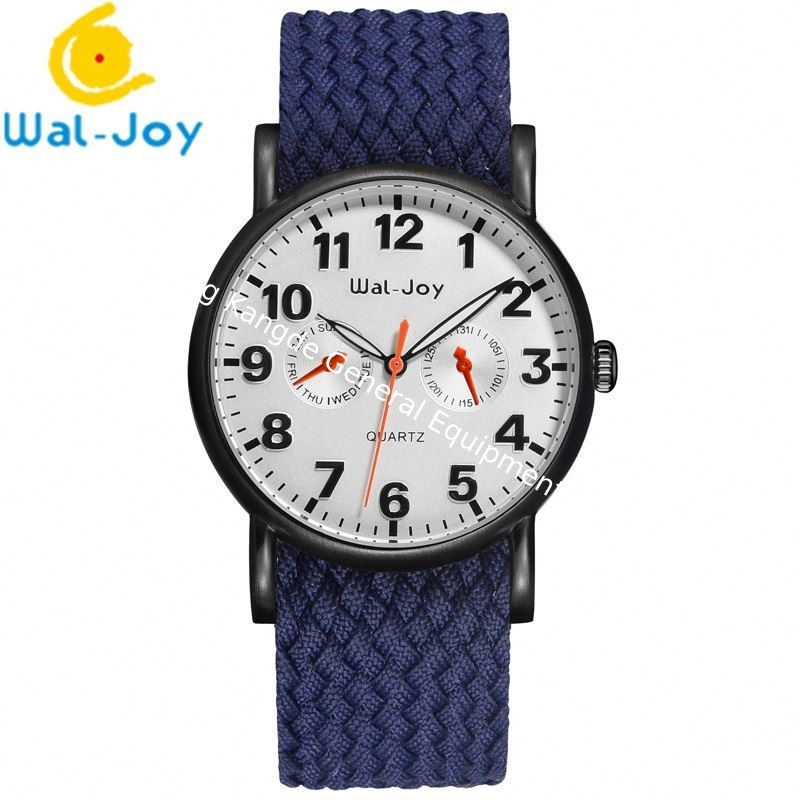 WJ8004 Waterproof Best Sale Quartz Colorful Nylon Strap Trendy Men Wal-Joy Watch