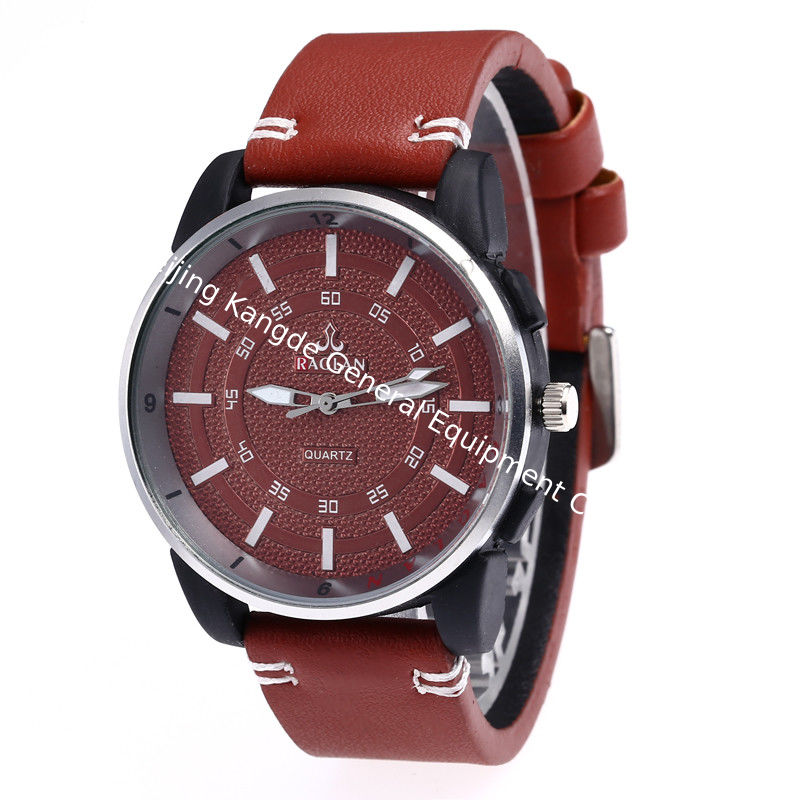 WJ-7970 Fashion Mens Quartz Leather Watch