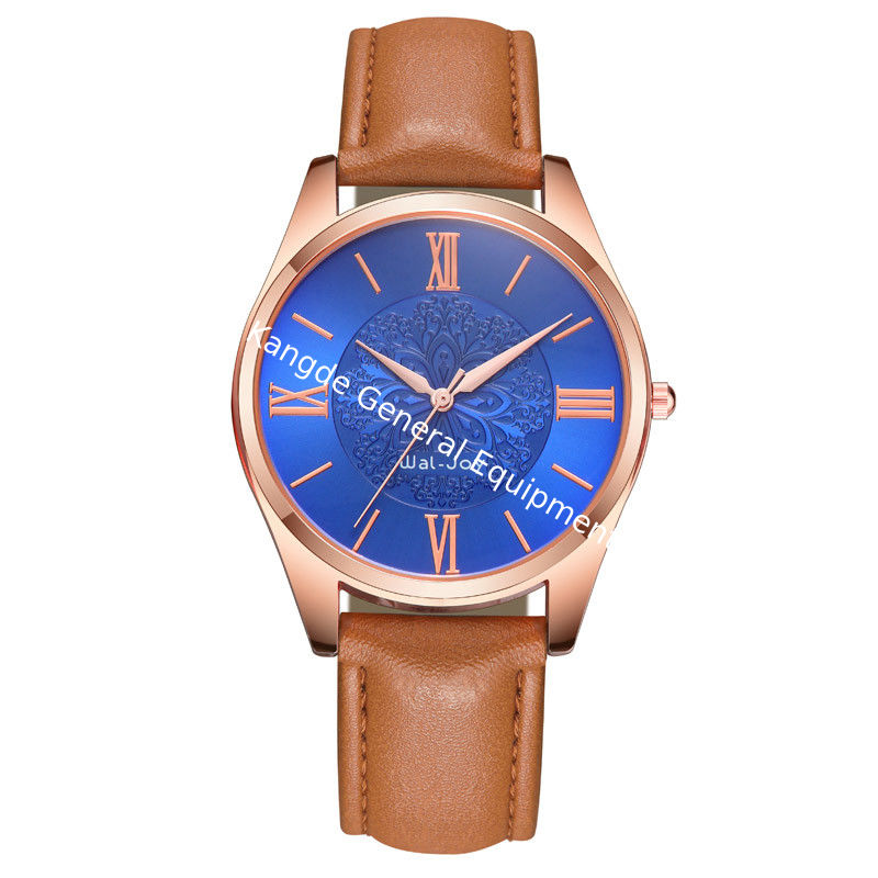 WJ-8104 Newest Style Leather Band Handwatches for Men Concise Cheap Business with Waterproof Men Watches