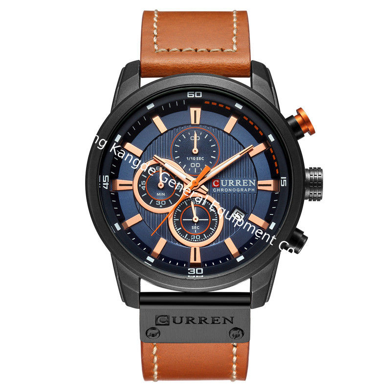 CURREN-8291 China Direct Factory Leather Watch CURREN Sport Watches