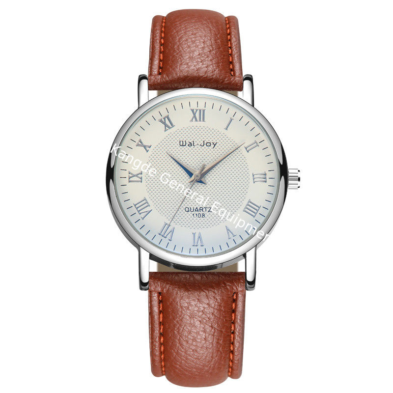 WJ-8101 Yiwu Factory Change the Logo Men Watch Wholesale Low MOQ OEM Wristwatch High Quality Leather Watch For Men