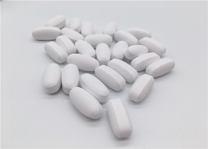 White Colored Oval Shaped Glucosamine Supplements Sulphate Tablet Cartilage Health Shark  GT63