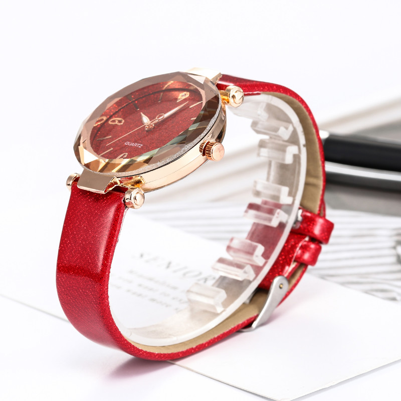 WJ-7781 Fashion Woman Leather Lady Hand Watch