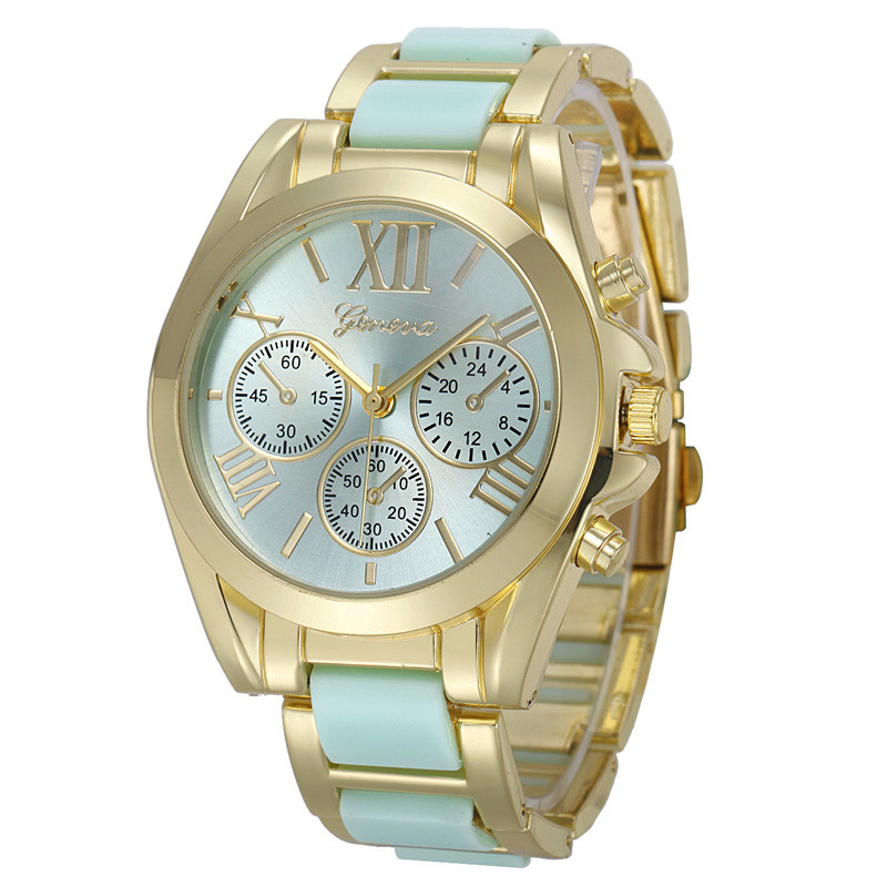 WJ-3589 multicolor stainless steel charming vogue Geneva best selling wrist hand watch