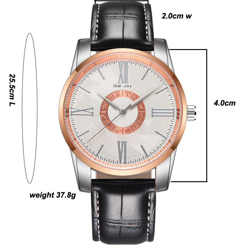 WJ-8106 Fashionable Simple Men's Watch Waterproof High-quality Quartz watch High-grade Low MOQ OEM watch