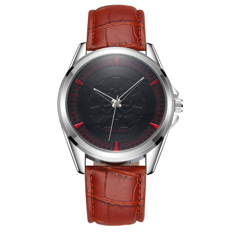 WJ-8105 Good Price High Quality Hot Sale Quartz Watch Low MOQ OEM Wristwatch Leather Strap Waterproof Watch