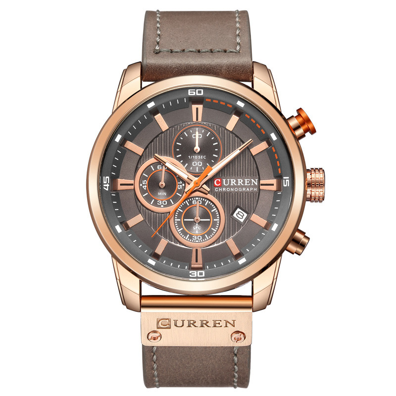 CURREN-8291 China Direct Factory Leather Watch CURREN Sport Watches