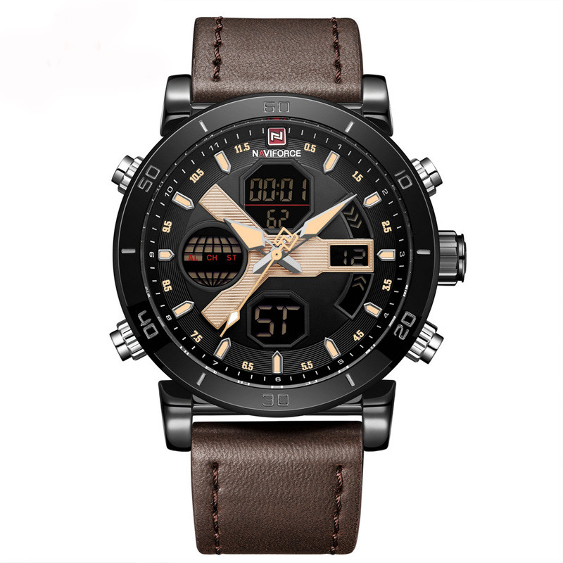 WJ-7602 Leisure and Fashion Classic European and American Men's Wrist-watch Waterproof Calendar Large Dial Sport Watch