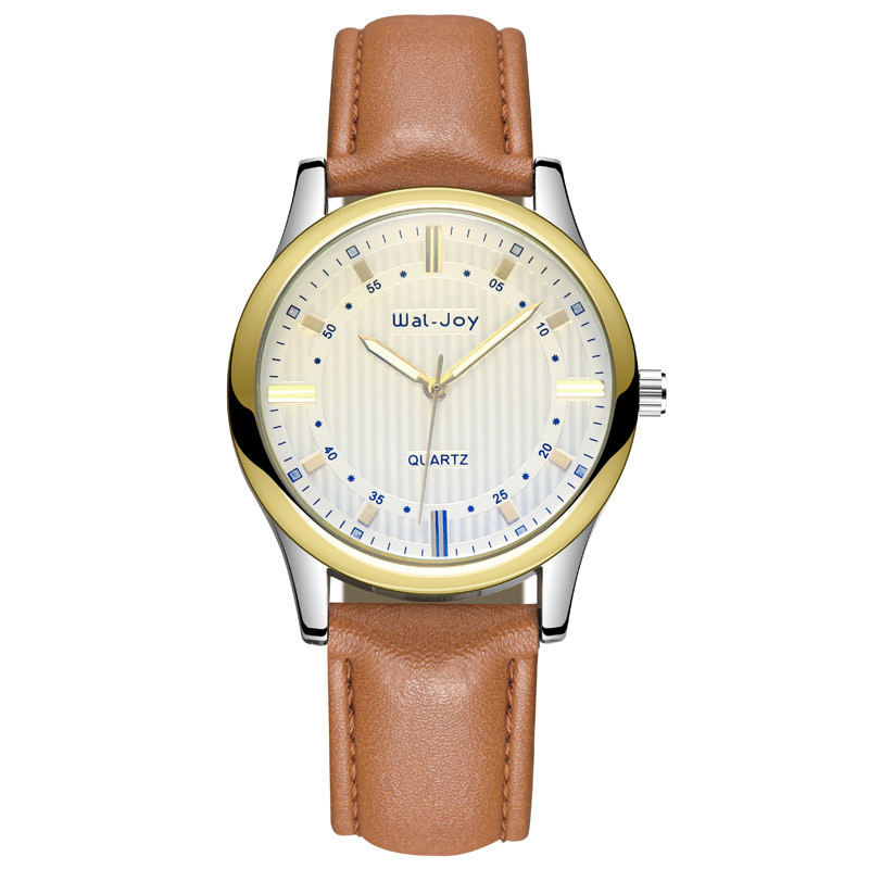 WJ-8107 New Design Factory Business Men Watches Waterproof Small OEM Handwathces Quartz Leather Wrist Watches