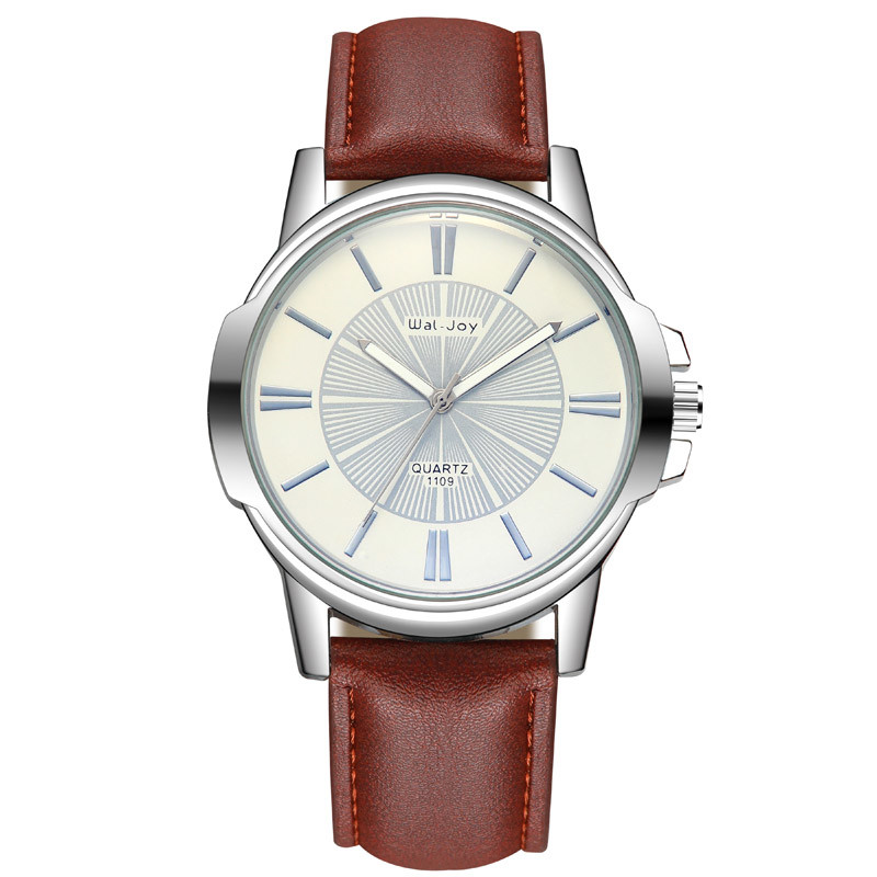 WJ-8103 Small OEM Men Watches Business Waterproof Leather Handwatches Cheap Quartz Men Wrist Watches