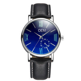 WJ-8102 Factory Hot Selling Business Leather Watches Waterproof Small OEM Handwatches Men Wrist Watches